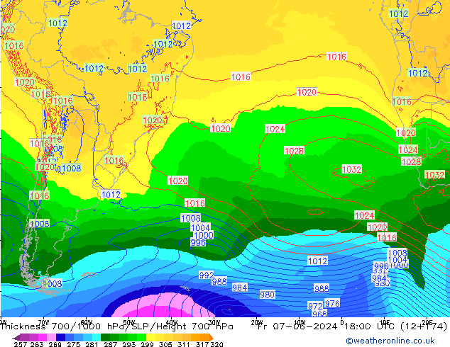 Thck 700-1000 hPa ECMWF pt. 07.06.2024 18 UTC