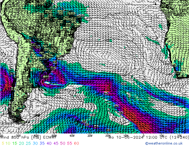 Wind 850 hPa ECMWF ma 10.06.2024 12 UTC