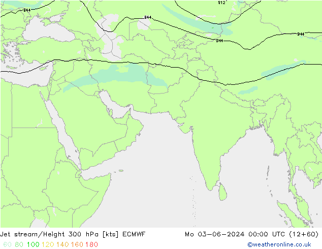 джет ECMWF пн 03.06.2024 00 UTC