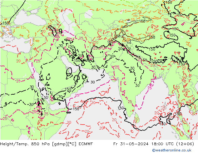 Z500/Rain (+SLP)/Z850 ECMWF  31.05.2024 18 UTC