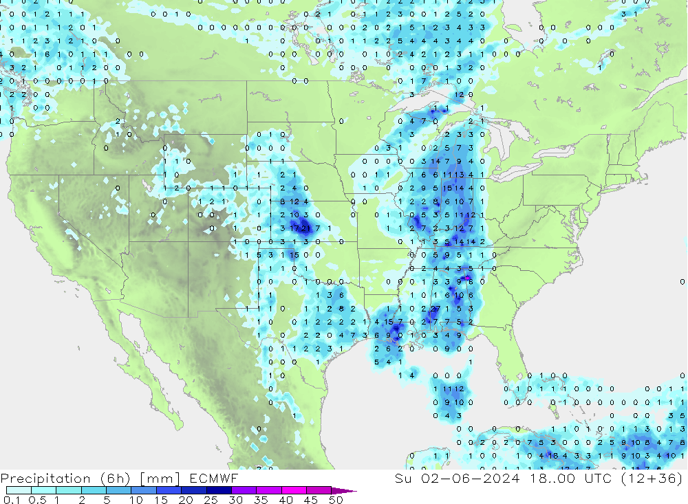 Z500/Rain (+SLP)/Z850 ECMWF  02.06.2024 00 UTC