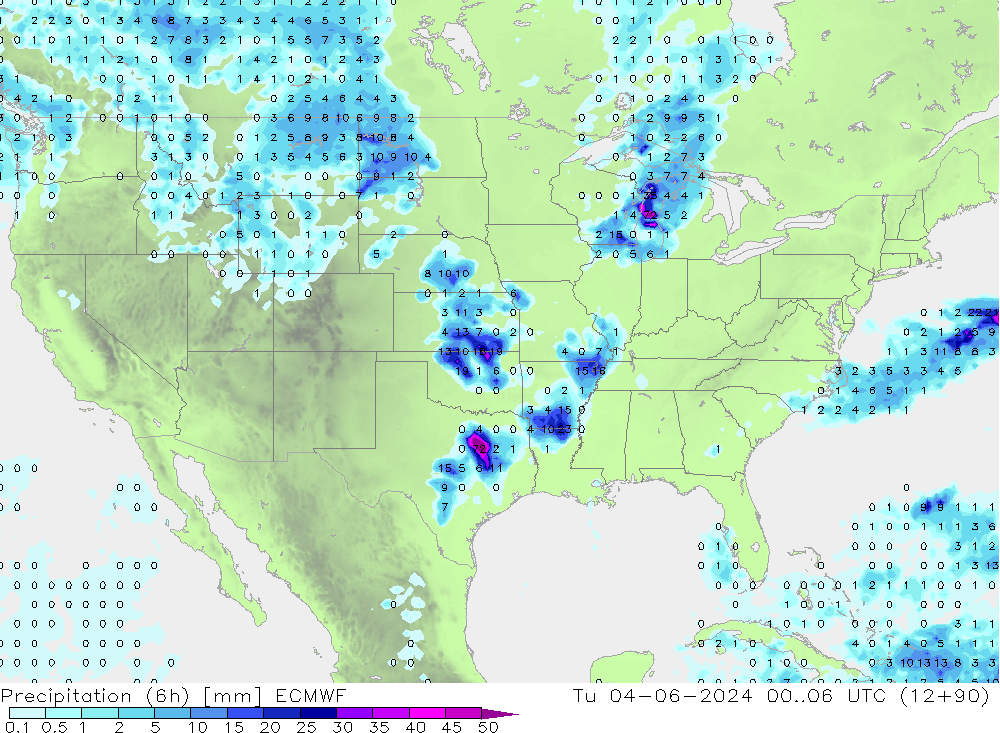 Z500/Rain (+SLP)/Z850 ECMWF mar 04.06.2024 06 UTC