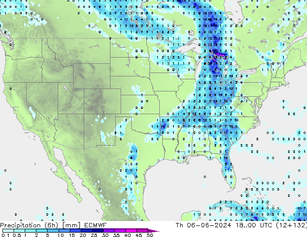 Z500/Rain (+SLP)/Z850 ECMWF  06.06.2024 00 UTC