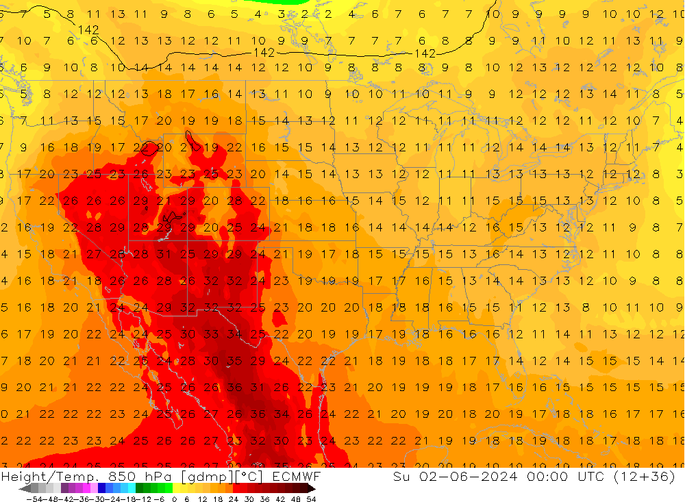 Z500/Rain (+SLP)/Z850 ECMWF  02.06.2024 00 UTC