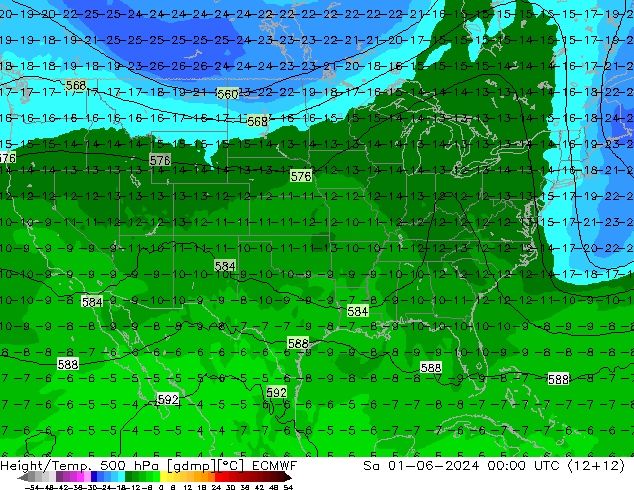 Z500/Rain (+SLP)/Z850 ECMWF  01.06.2024 00 UTC