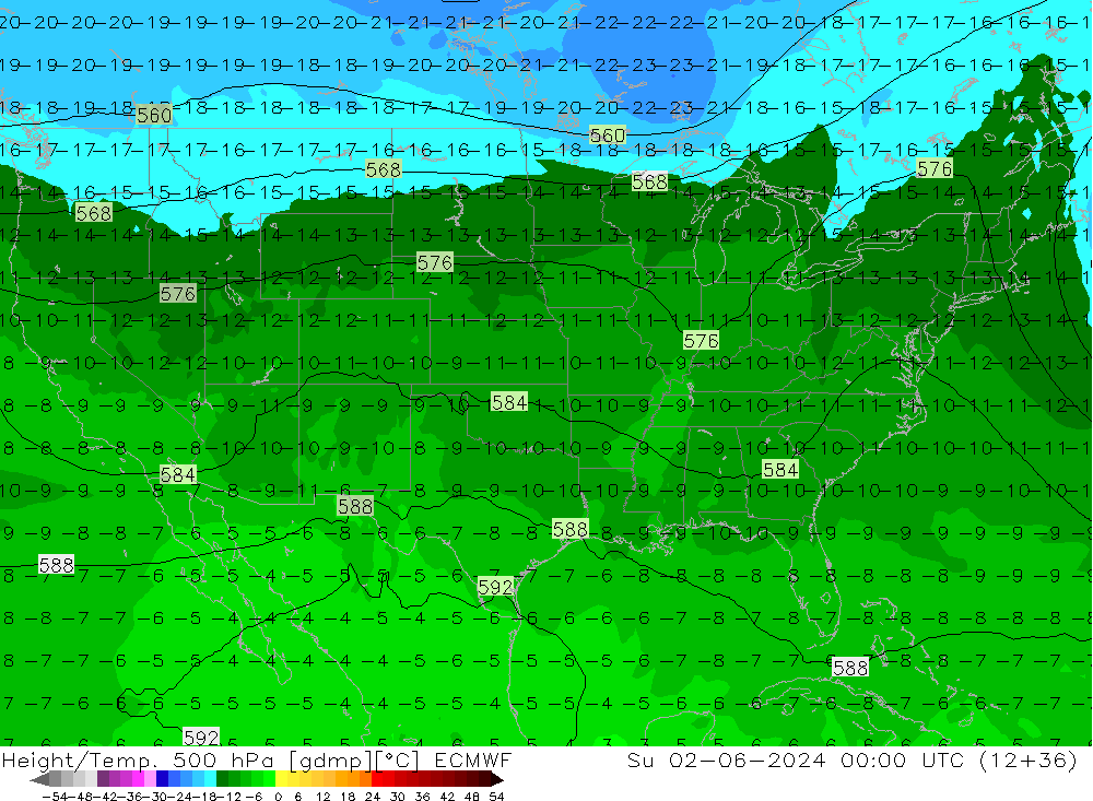 Z500/Rain (+SLP)/Z850 ECMWF  02.06.2024 00 UTC