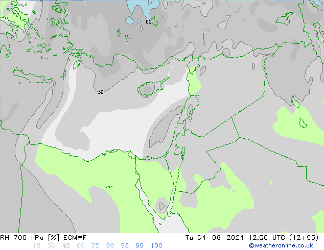 700 hPa Nispi Nem ECMWF Sa 04.06.2024 12 UTC