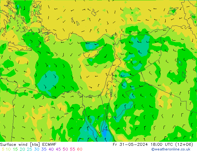 Prec 6h/Wind 10m/950 ECMWF ven 31.05.2024 18 UTC