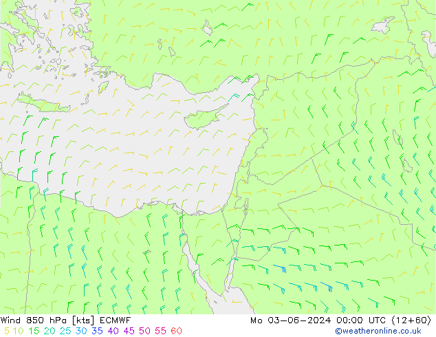 Wind 850 hPa ECMWF ma 03.06.2024 00 UTC