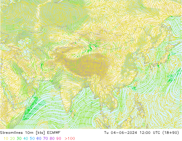 Rüzgar 10m ECMWF Sa 04.06.2024 12 UTC