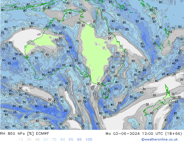 RH 850 hPa ECMWF Mo 03.06.2024 12 UTC