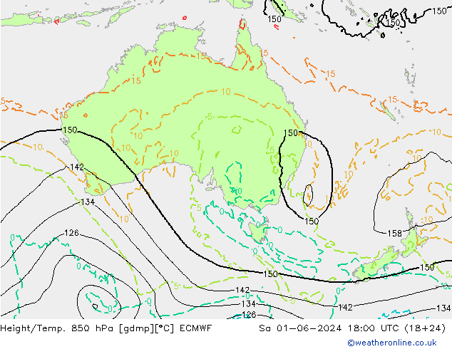 Z500/Rain (+SLP)/Z850 ECMWF Sa 01.06.2024 18 UTC