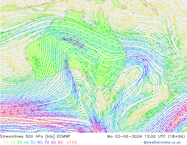 Stroomlijn 500 hPa ECMWF ma 03.06.2024 12 UTC