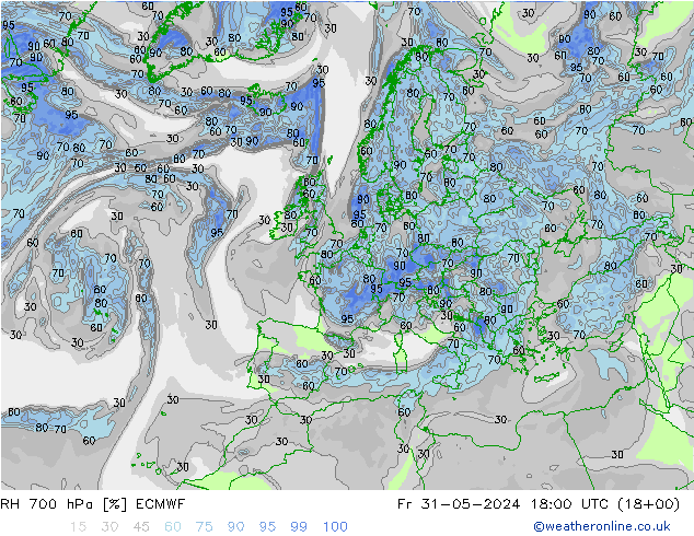 700 hPa Nispi Nem ECMWF Cu 31.05.2024 18 UTC