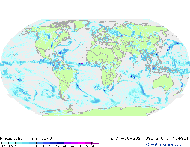 Precipitation ECMWF Tu 04.06.2024 12 UTC