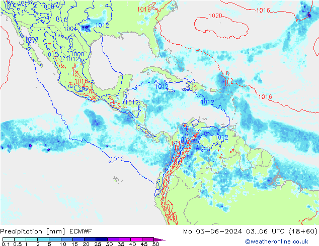 Yağış ECMWF Pzt 03.06.2024 06 UTC