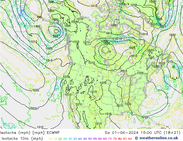 Isotachs (mph) ECMWF Sa 01.06.2024 15 UTC