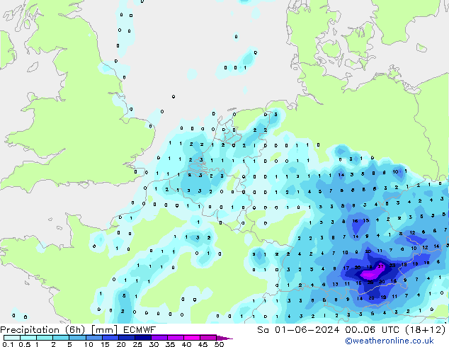 Z500/Rain (+SLP)/Z850 ECMWF Sa 01.06.2024 06 UTC