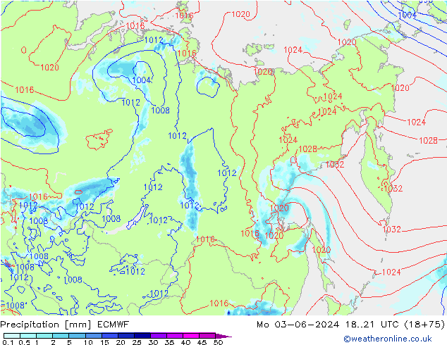 Precipitación ECMWF lun 03.06.2024 21 UTC