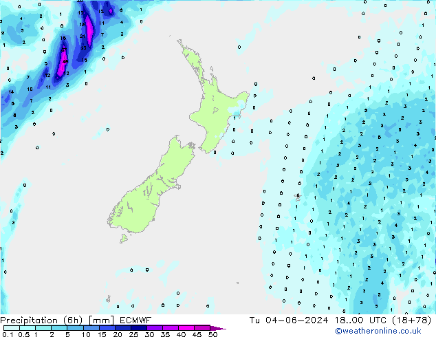 Z500/Rain (+SLP)/Z850 ECMWF Tu 04.06.2024 00 UTC