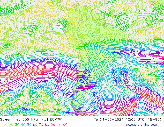 Rüzgar 300 hPa ECMWF Sa 04.06.2024 12 UTC