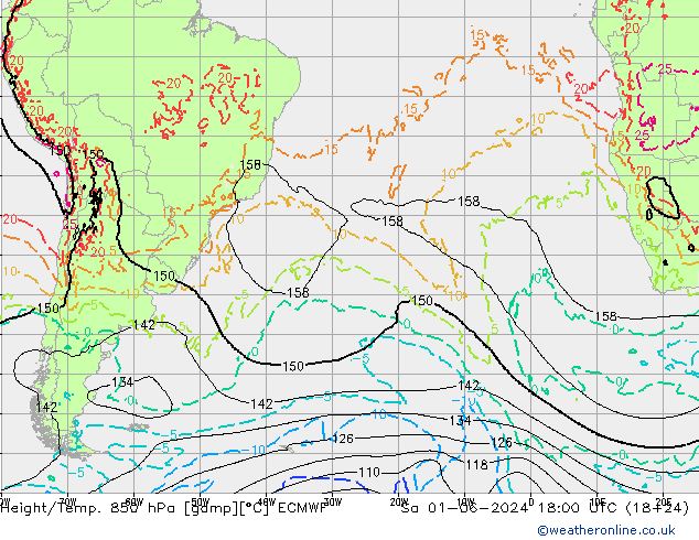 Z500/Rain (+SLP)/Z850 ECMWF Sa 01.06.2024 18 UTC