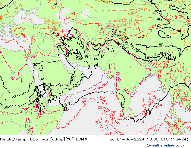 Z500/Rain (+SLP)/Z850 ECMWF Sa 01.06.2024 18 UTC