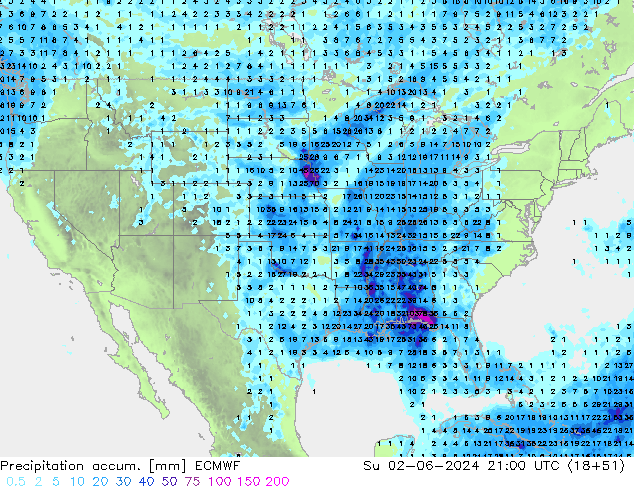 Précipitation accum. ECMWF dim 02.06.2024 21 UTC