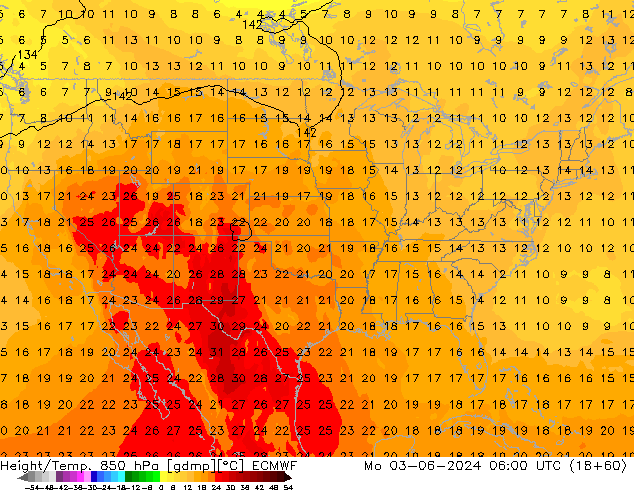 Z500/Rain (+SLP)/Z850 ECMWF Seg 03.06.2024 06 UTC