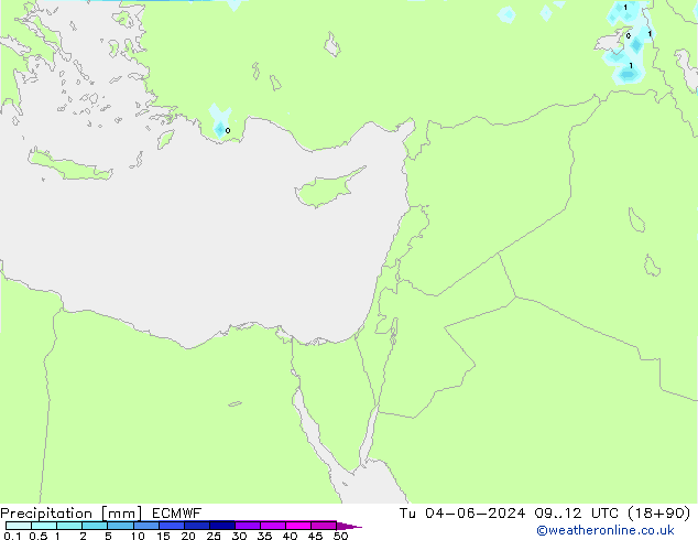 Neerslag ECMWF di 04.06.2024 12 UTC