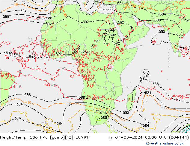 Z500/Rain (+SLP)/Z850 ECMWF ��� 07.06.2024 00 UTC