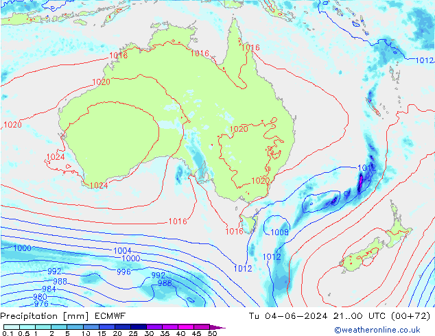 Neerslag ECMWF di 04.06.2024 00 UTC