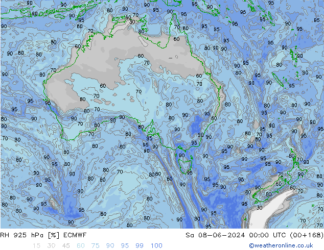 RV 925 hPa ECMWF za 08.06.2024 00 UTC