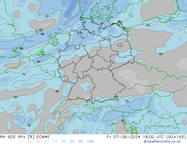 RH 925 hPa ECMWF pt. 07.06.2024 18 UTC