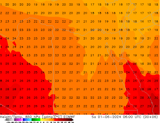 Z500/Rain (+SLP)/Z850 ECMWF Sa 01.06.2024 06 UTC