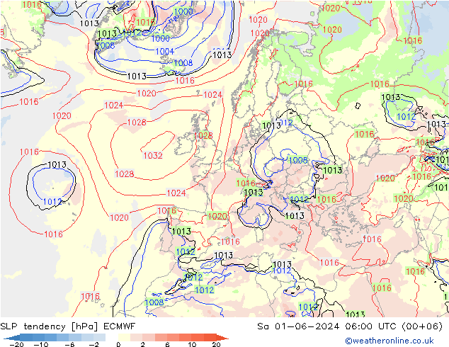 变压 ECMWF 星期六 01.06.2024 06 UTC