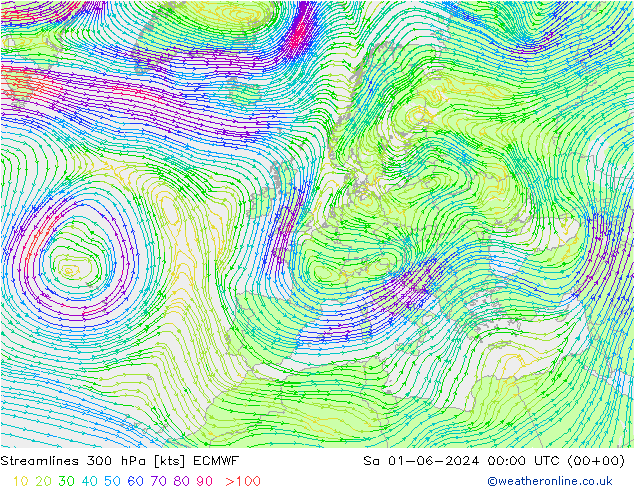  300 hPa ECMWF  01.06.2024 00 UTC