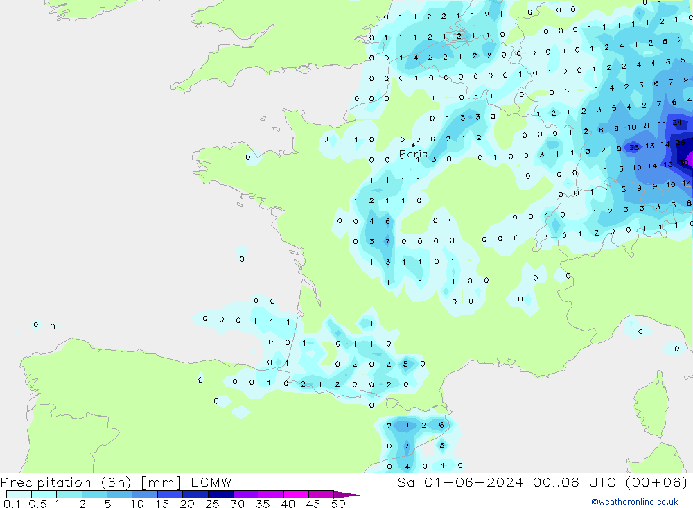 Z500/Yağmur (+YB)/Z850 ECMWF Cts 01.06.2024 06 UTC