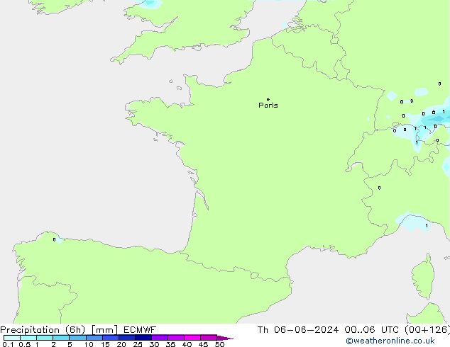 Z500/Rain (+SLP)/Z850 ECMWF czw. 06.06.2024 06 UTC