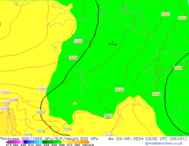 Thck 500-1000hPa ECMWF Mo 03.06.2024 03 UTC