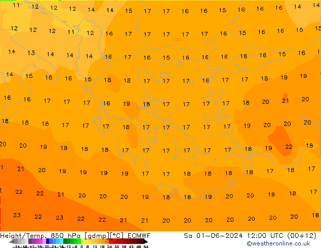 Z500/Rain (+SLP)/Z850 ECMWF so. 01.06.2024 12 UTC