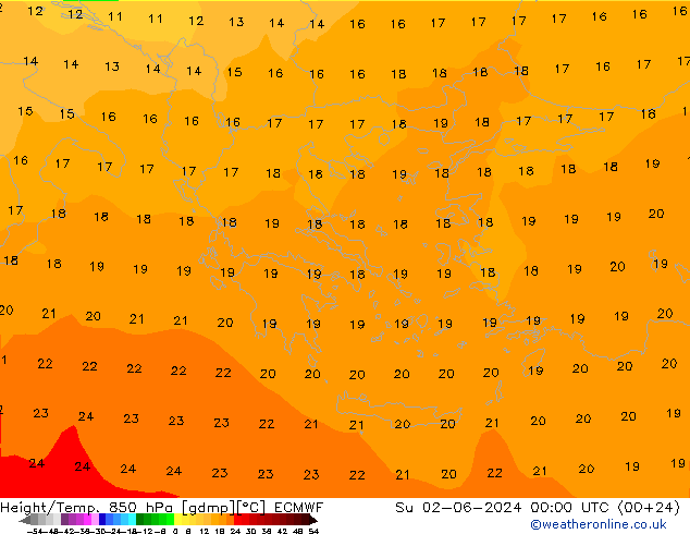 Z500/Rain (+SLP)/Z850 ECMWF nie. 02.06.2024 00 UTC