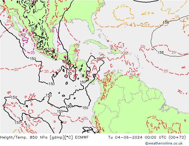 Z500/Rain (+SLP)/Z850 ECMWF Ter 04.06.2024 00 UTC