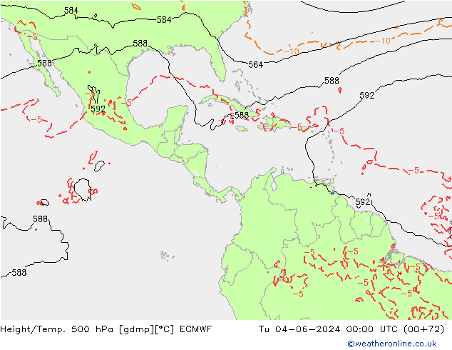 Z500/Rain (+SLP)/Z850 ECMWF Ter 04.06.2024 00 UTC