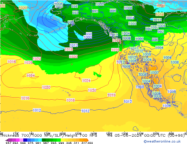 Thck 700-1000 hPa ECMWF We 05.06.2024 00 UTC