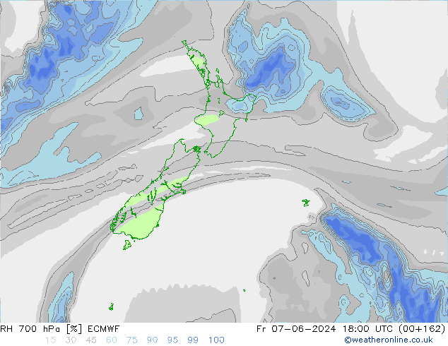 RH 700 hPa ECMWF Fr 07.06.2024 18 UTC