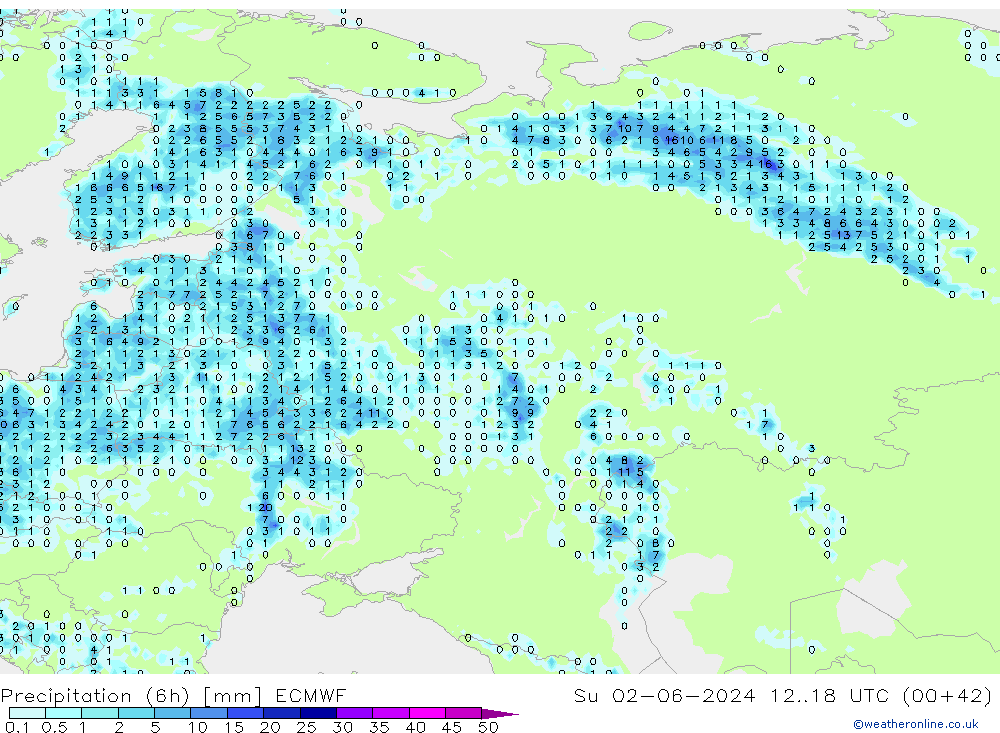 Z500/Regen(+SLP)/Z850 ECMWF zo 02.06.2024 18 UTC