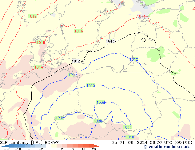 Y. Basıncı eğilimi ECMWF Cts 01.06.2024 06 UTC