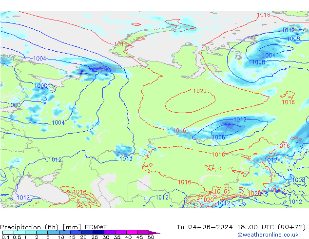 Z500/Rain (+SLP)/Z850 ECMWF Ter 04.06.2024 00 UTC