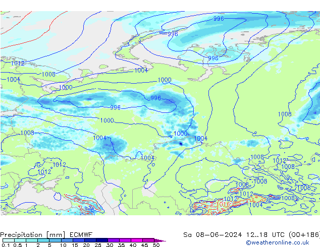 opad ECMWF so. 08.06.2024 18 UTC